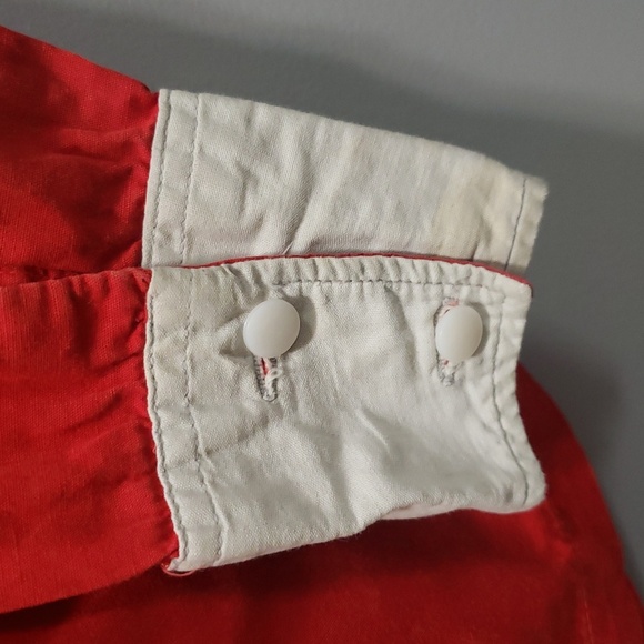 Vintage 1950s Roy Rogers Frontier Wear Western Red Fringe Boys Shirt, Size 8 - Picture 5 of 9